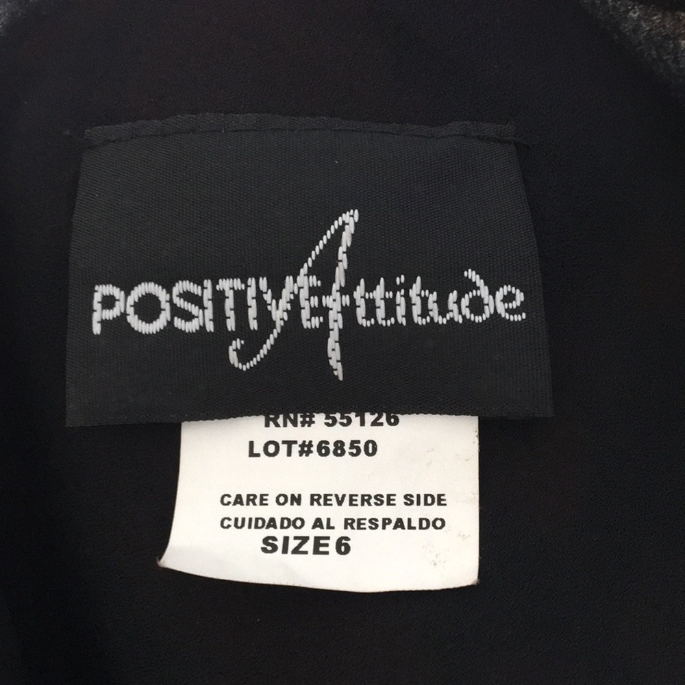POSITIVE ATTITUDE long Dress  flowers  size 6 - Picture 4 of 4